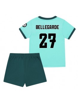 Billige Wolves Jean-Ricner Bellegarde #27 Bortedraktsett Barn 2025-26 Kortermet (+ Korte bukser)